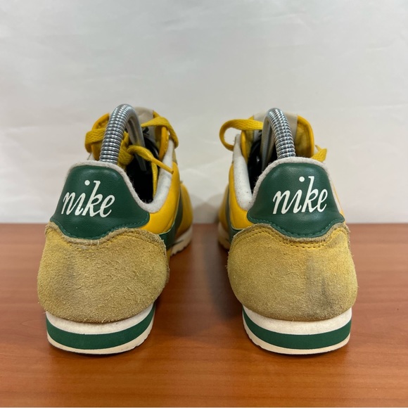Nike Classic Cortez Nylon Oregon Shoe Ochre and Gorge Green Men's Shoe Size 8.5 - Picture 5 of 10